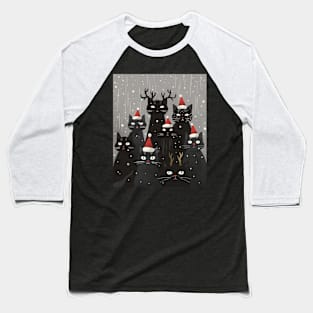 Modernistic Cat Centric Designs Baseball T-Shirt